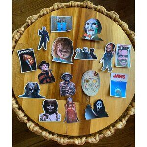 16 Scary Movie Horror Movie Waterproof Stickers Bottle Laptop Locker Notebook